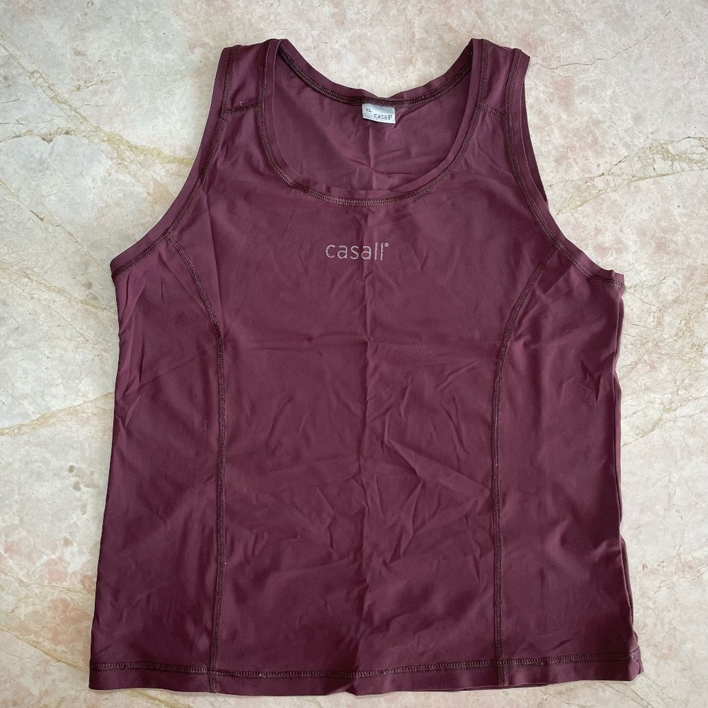 Casall Brown Athletic Tank Top